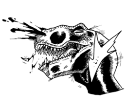 Black & White T-REX sticker #9568972