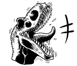 Black & White T-REX sticker #9568975