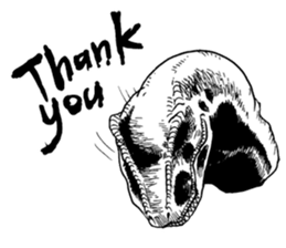 Black & White T-REX sticker #9568977