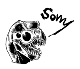 Black & White T-REX sticker #9568978