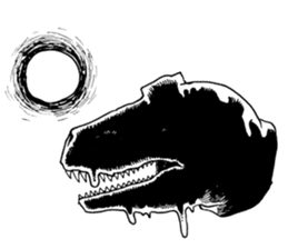 Black & White T-REX sticker #9568980