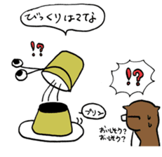 Human-Faced Penguin and his friends sticker #9570044