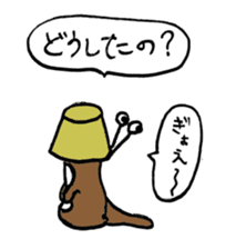 Human-Faced Penguin and his friends sticker #9570045