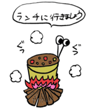 Human-Faced Penguin and his friends sticker #9570058