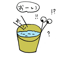 Human-Faced Penguin and his friends sticker #9570059