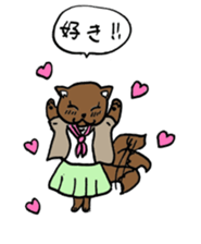 Human-Faced Penguin and his friends sticker #9570062