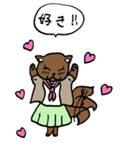 Human-Faced Penguin and his friends sticker #9570062