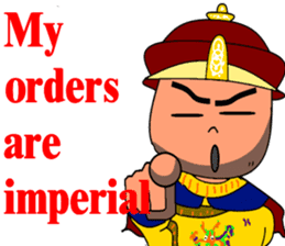 Emperor's commands (English version) sticker #9572386