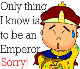 Emperor's commands (English version) sticker #9572397
