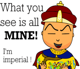 Emperor's commands (English version) sticker #9572404