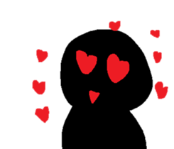 Small black man III sticker #9572493