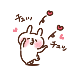 Little rabbit/onomatopoeia Ver. sticker #9572831