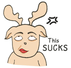 Happy Gay Deer V.3 sticker #9573144