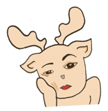 Happy Gay Deer V.3 sticker #9573146