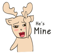 Happy Gay Deer V.3 sticker #9573154