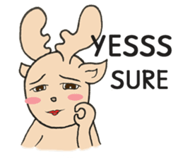 Happy Gay Deer V.3 sticker #9573155