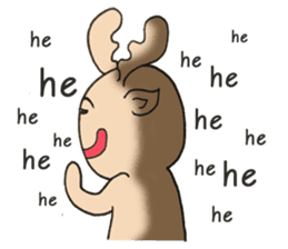 Happy Gay Deer V.3 sticker #9573157