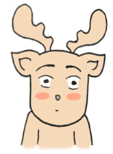 Happy Gay Deer V.3 sticker #9573159
