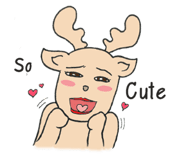 Happy Gay Deer V.3 sticker #9573165