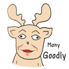 Happy Gay Deer V.3 sticker #9573168