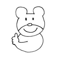 polar bear shirokuma sticker #9573563