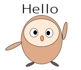 Owl sticker(English version) sticker #9574681