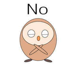 Owl sticker(English version) sticker #9574685