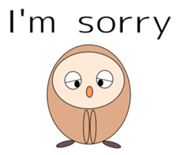 Owl sticker(English version) sticker #9574686