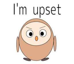 Owl sticker(English version) sticker #9574696