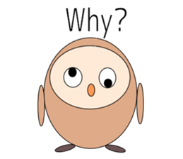 Owl sticker(English version) sticker #9574699