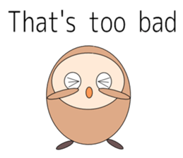 Owl sticker(English version) sticker #9574704