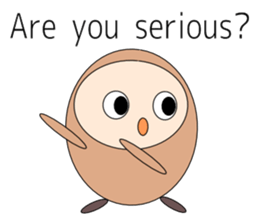 Owl sticker(English version) sticker #9574705