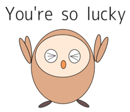 Owl sticker(English version) sticker #9574710