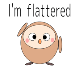 Owl sticker(English version) sticker #9574718