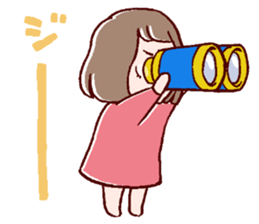 Bangs were cut too much. sticker #9574926