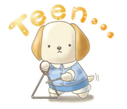Cute bear and rabbit 5 by Torataro sticker #9575445