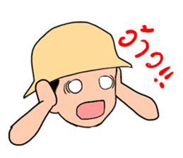 elephant and the driver (Thai language) sticker #9575558