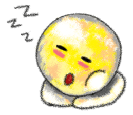 yellow moon boy sticker #9575964