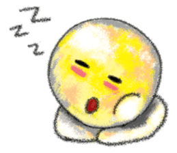 yellow moon boy sticker #9575964