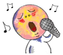 yellow moon boy sticker #9575966