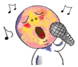 yellow moon boy sticker #9575966