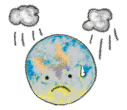 yellow moon boy sticker #9575986