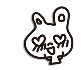 Rabbit white sticker #9576120