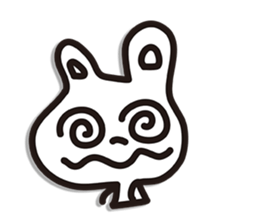 Rabbit white sticker #9576121