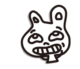 Rabbit white sticker #9576142