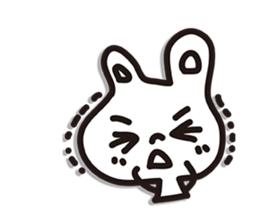 Rabbit white sticker #9576145