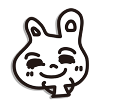 Rabbit white sticker #9576150