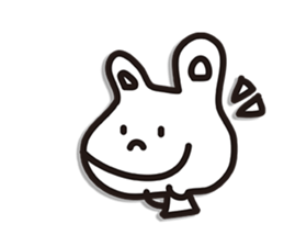 Rabbit white sticker #9576152