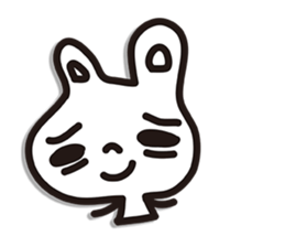 Rabbit white sticker #9576156