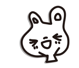 Rabbit white sticker #9576157